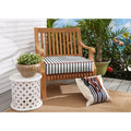 Sunbrella Lido Indigo Indoor Outdoor Deep Seating Cushion 25 In X 25 In