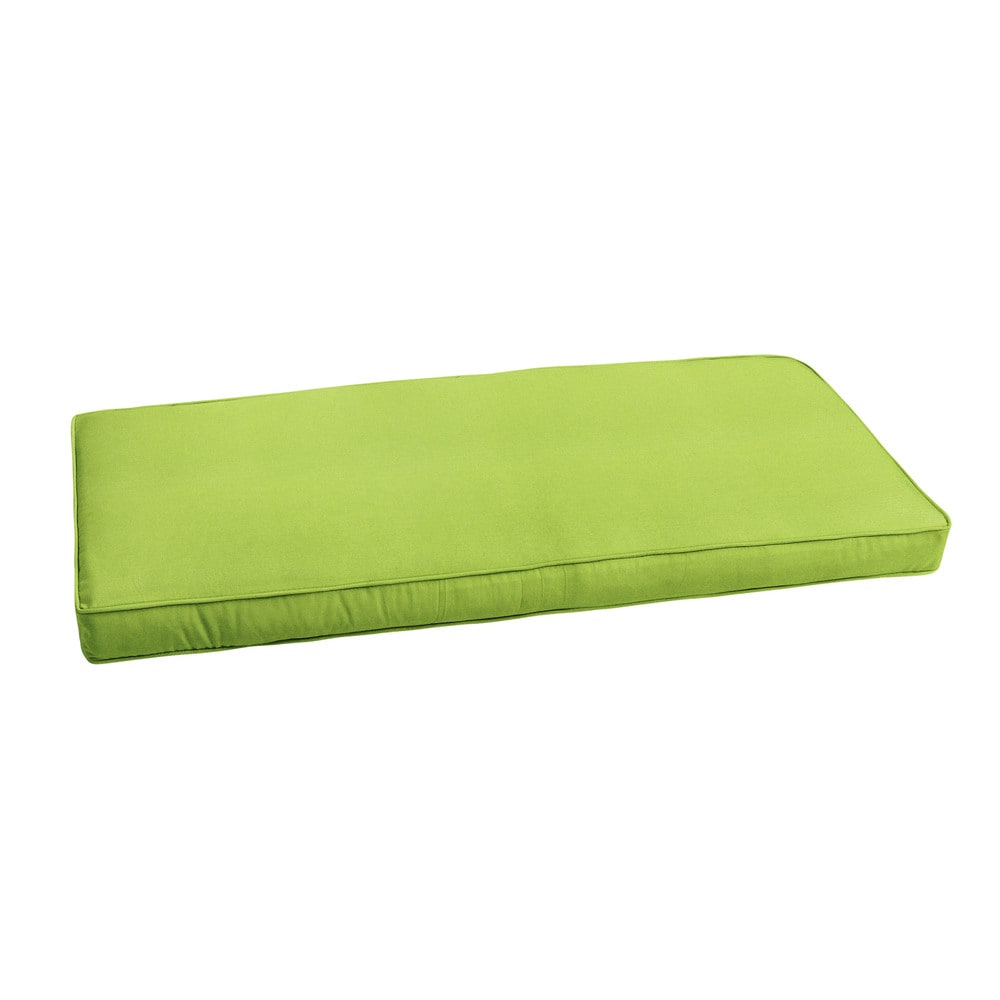 Sunbrella Macaw Green Indoor Outdoor Bench Cushion 37 To 48