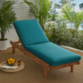 Sunbrella Peacock Blue Indoor Outdoor Hinged Cushion Corded