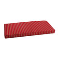 Sunbrella Red Gold Stripe Indoor Outdoor Bench Cushion 37 To 56