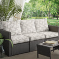 Sunbrella Resonate Dune Corded Sofa Cushion And Pillow Set Set Of 6