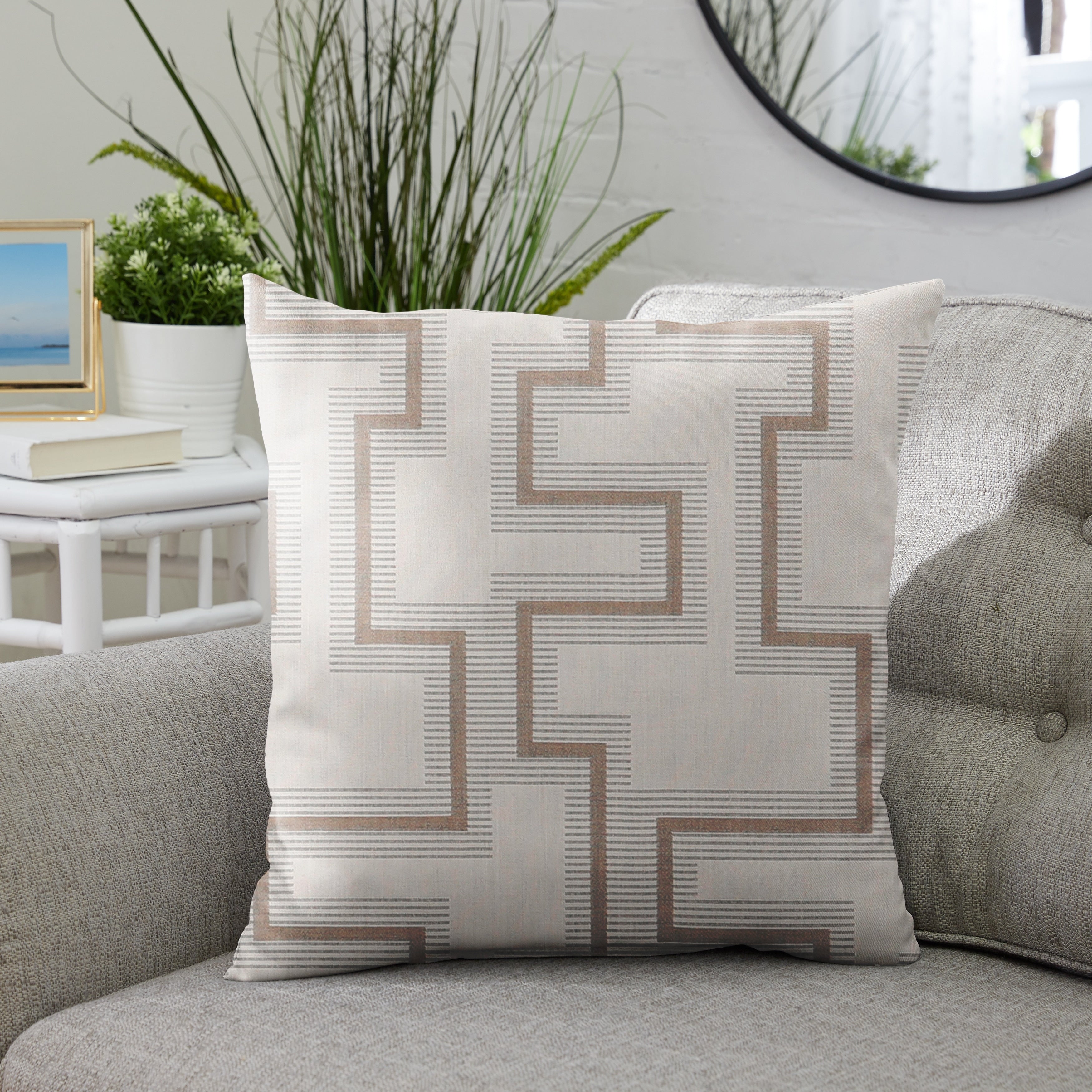 Sunbrella Resonate Dune Indoor Outdoor Pillow 18 In X 18 In