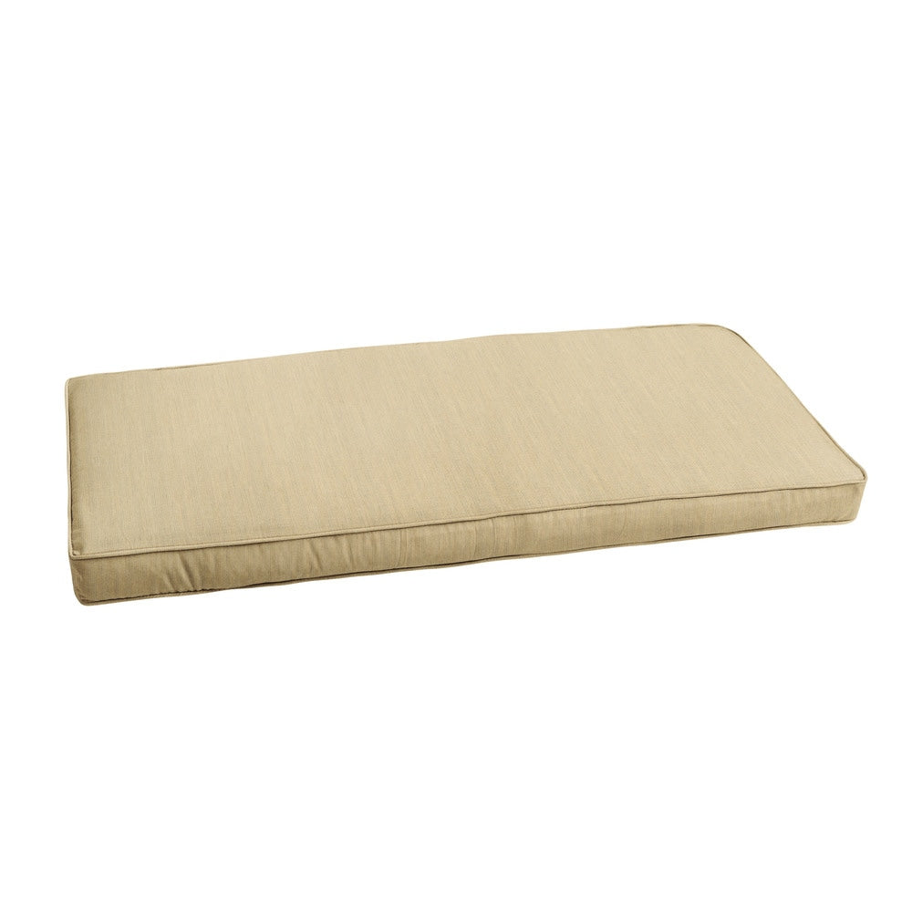 Sunbrella Sand Beige Indoor Outdoor Bench Cushion By Humble Haute
