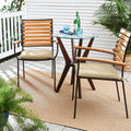 Sunbrella Sand Beige Indoor Outdoor Chair Pad Set Corded.