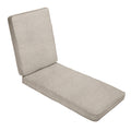 Sunbrella Silver Grey Indoor Outdoor Hinged Cushion Corded