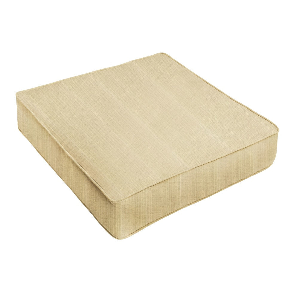 Sunbrella Textured Beige Indoor Outdoor Deep Seating Cushion By Humble Haute