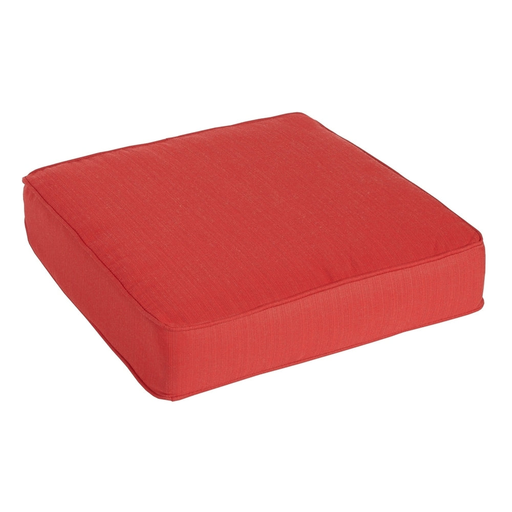Sunbrella Textured Red Indoor Outdoor Deep Seating Cushion By Humble Haute
