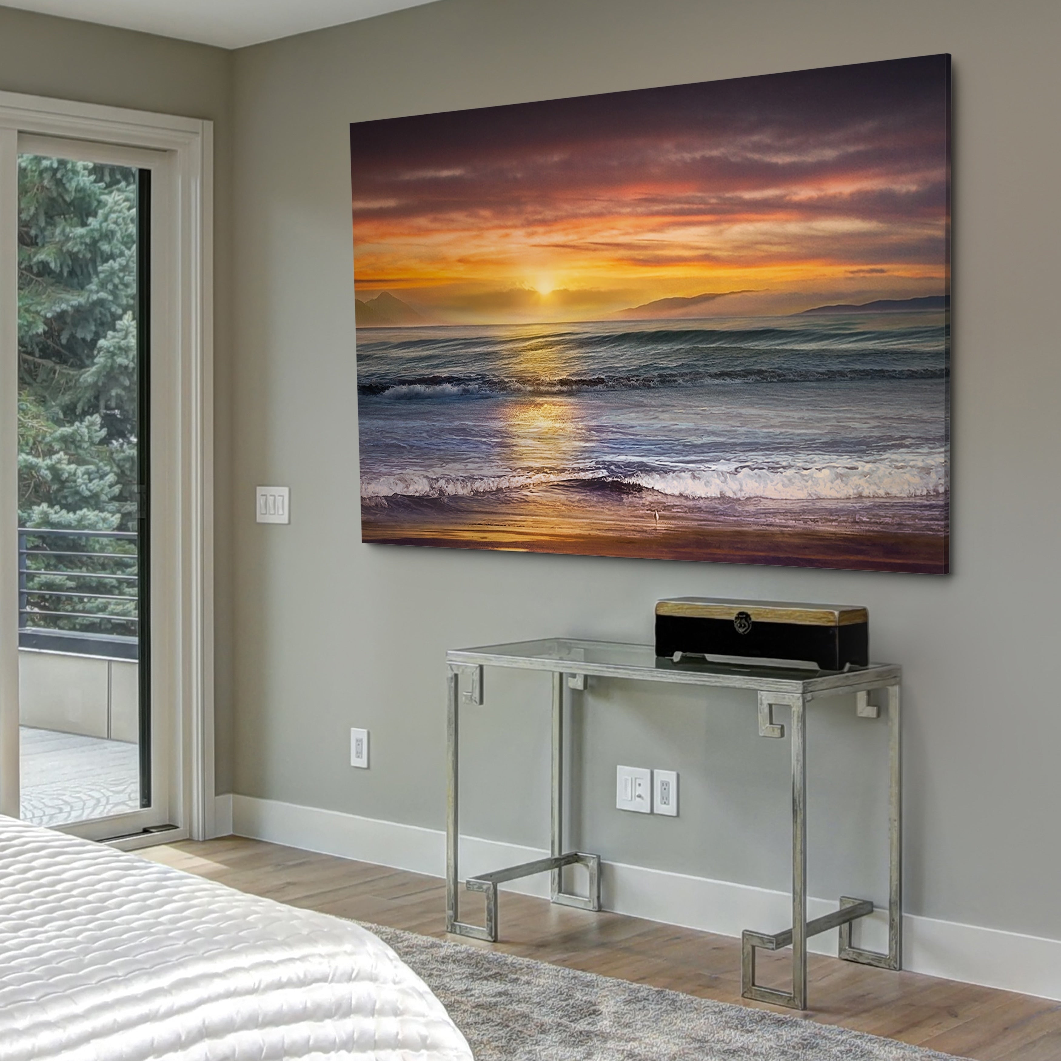 Sundown Descanso Beach Gallery Wrapped Canvas