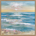 Sunny Seascape I By Emma Bell Framed Canvas Wall Art Print