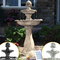 Sunnydaze 2 Tier Arcade Solar On Demand Water Fountain W Light Choose Color