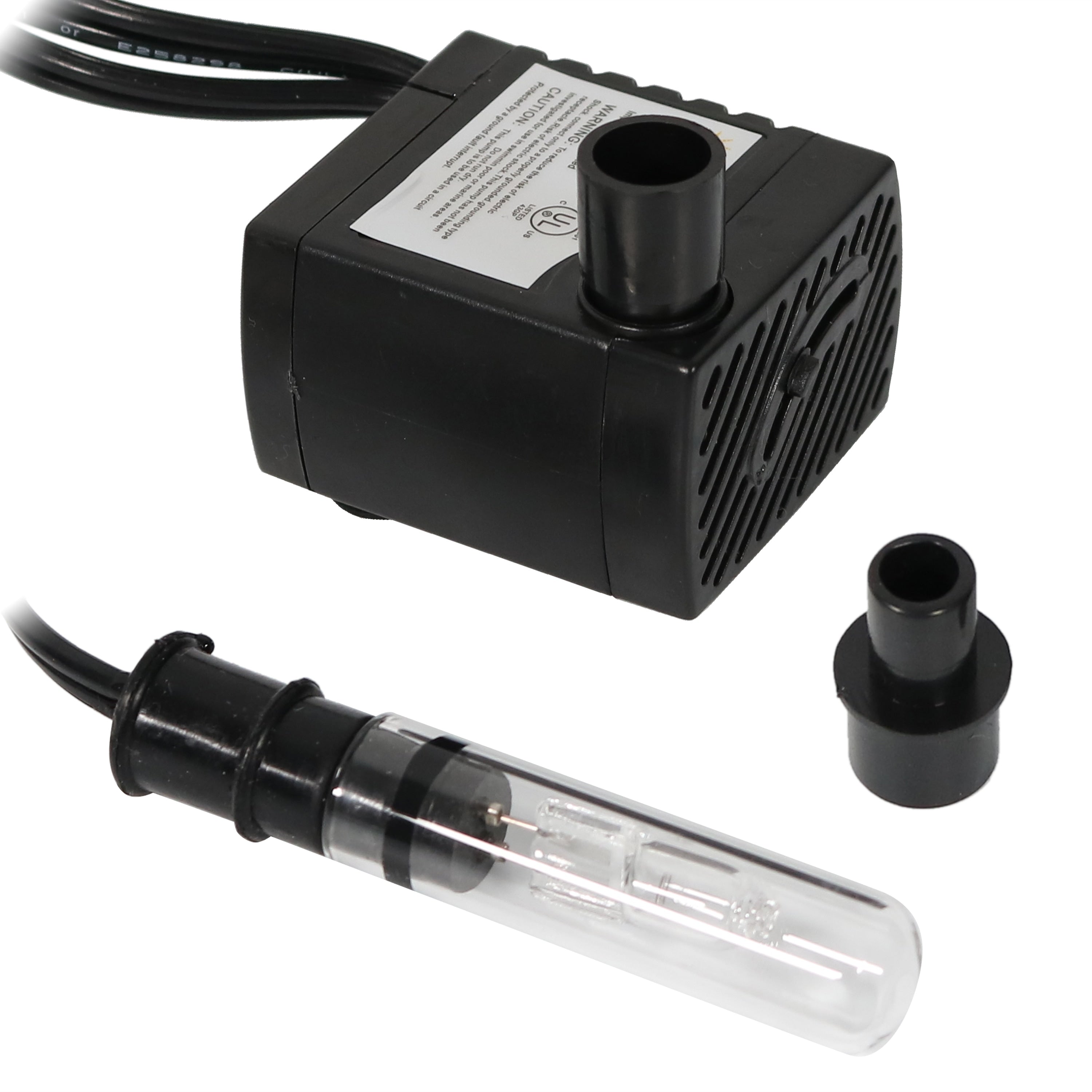 Sunnydaze 24 Volt Electric Water Fountain Pump With Finger Light 70 Gph