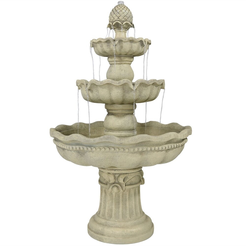 Sunnydaze 3 Tier Pineapple Outdoor Fountain May Be Options To Choose