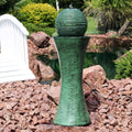 Sunnydaze Desert Spring Solar On Demand Outdoor Water Fountain 30 Inch