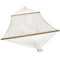 Sunnydaze 2 Person Cotton Spreader Bar Rope Hammock 450 Pound Weight Capacity