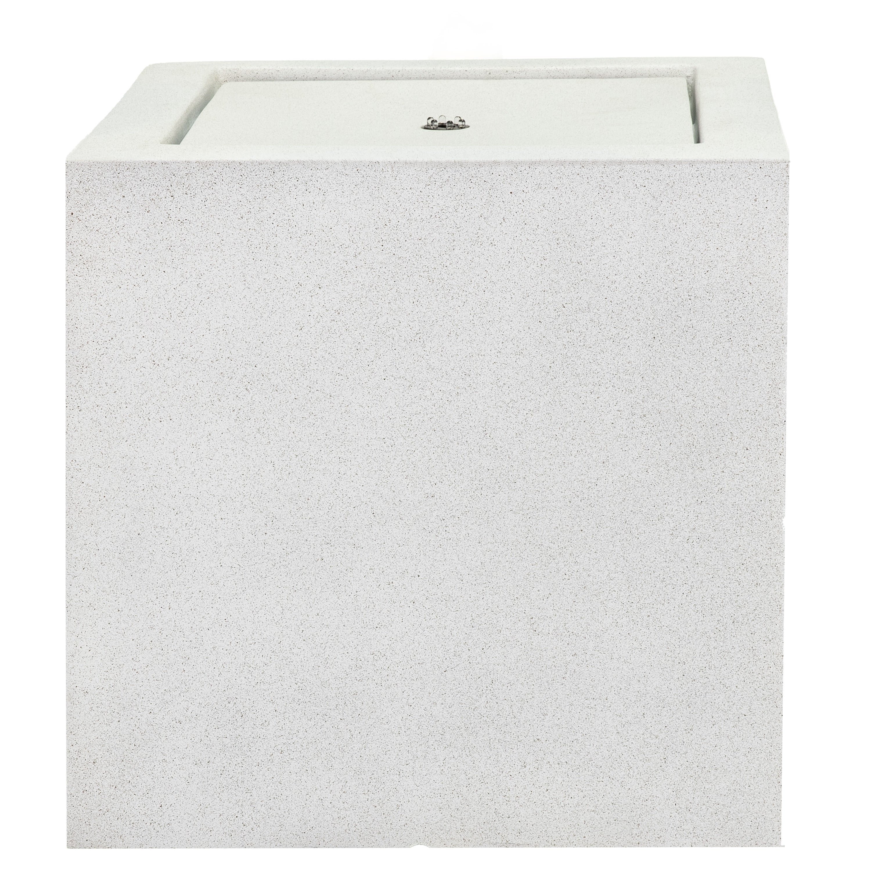 Sunnydaze Rectangle Polystone Outdoor Bubble Fountain