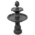 Sunnydaze Two Tier Solar On Demand Fountain 35 Inch Tall