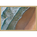 Sunrise Beach Waves By Martin Blahak Framed Mounted Canvas Wall Art Print