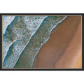 Sunrise Beach Waves By Martin Blahak Framed Mounted Canvas Wall Art Print