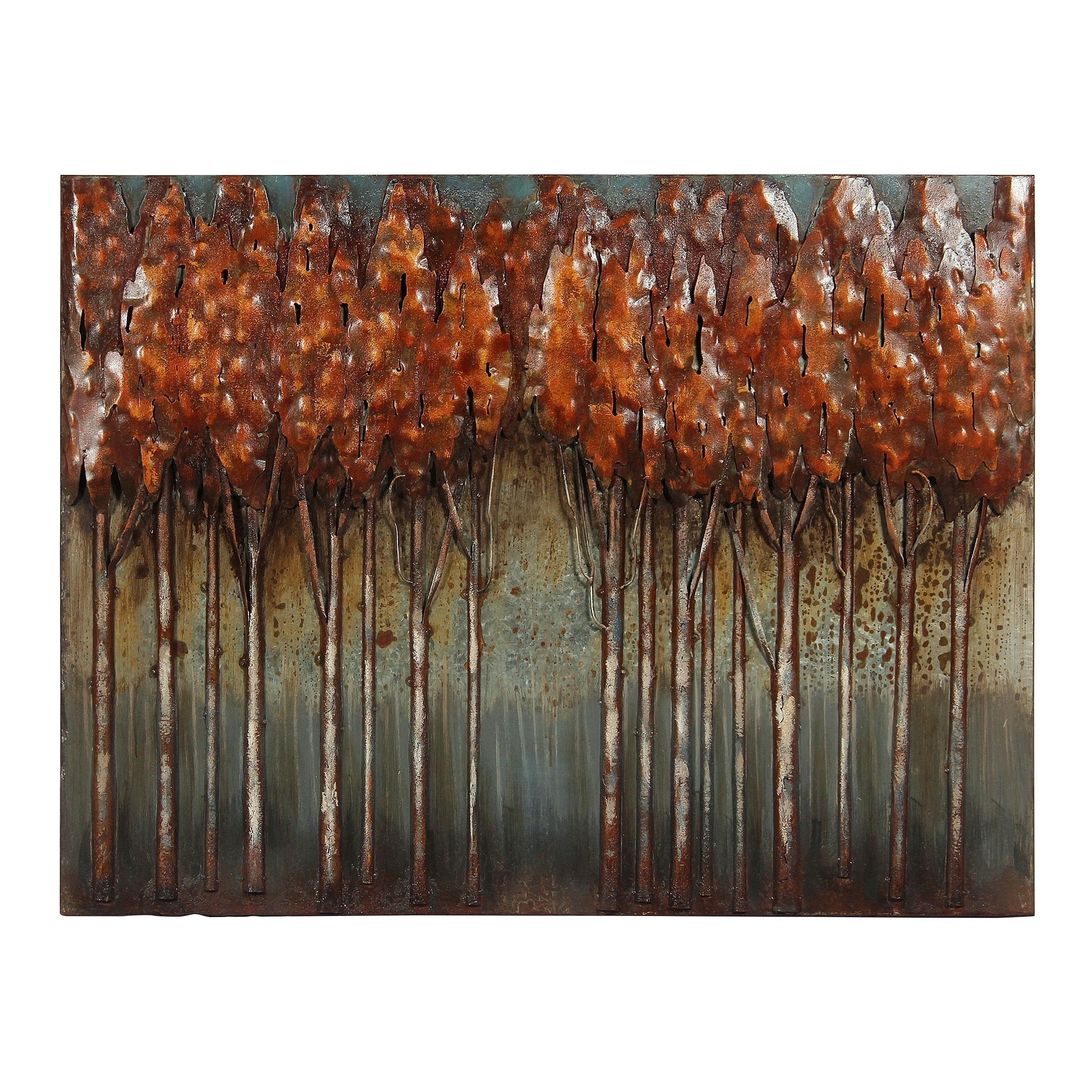 Sunset Ground Mixed Media Iron Hand Painted Dimensional Wall Art