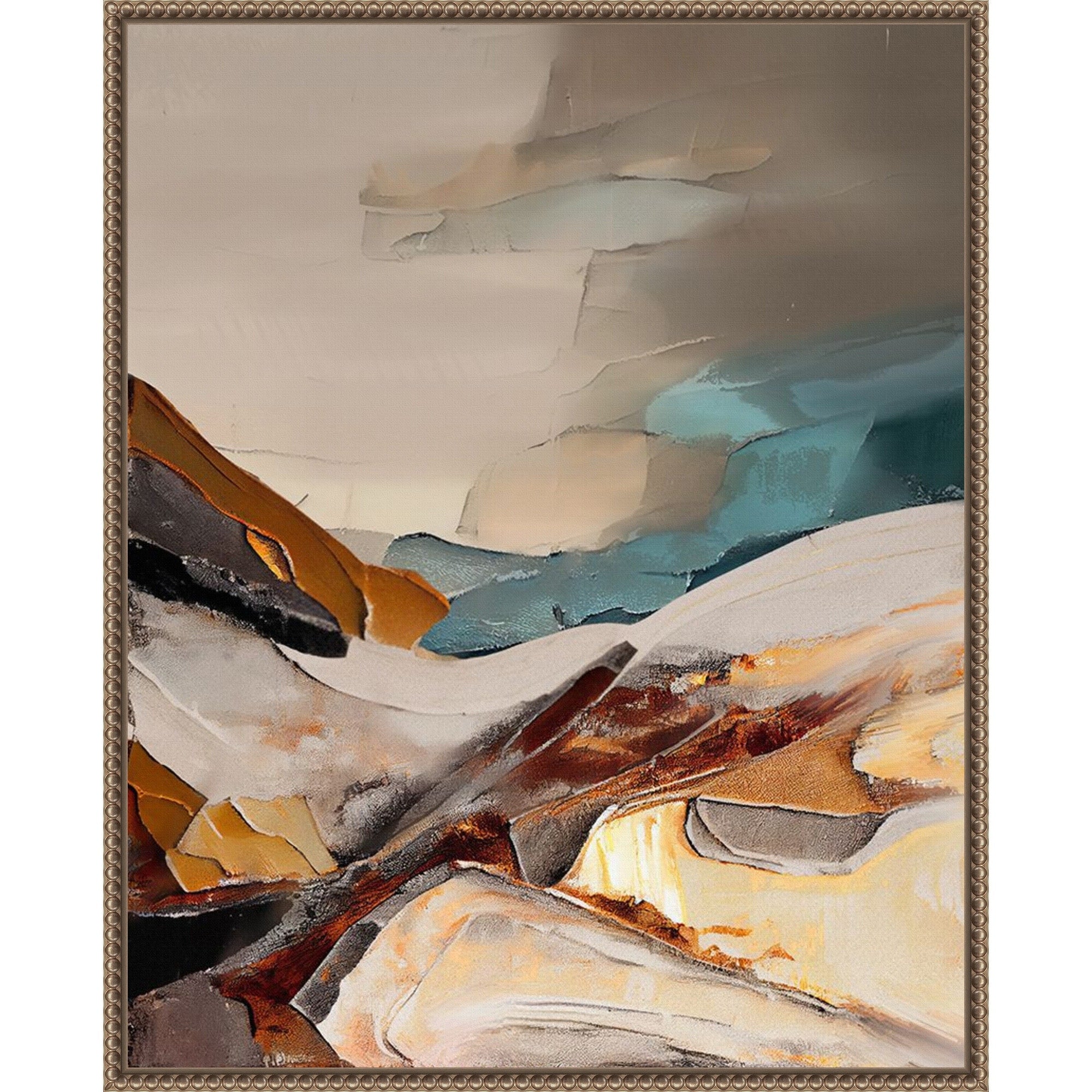 Sunset Horizon Bliss By Brooke Massey Framed Canvas Wall Art Print