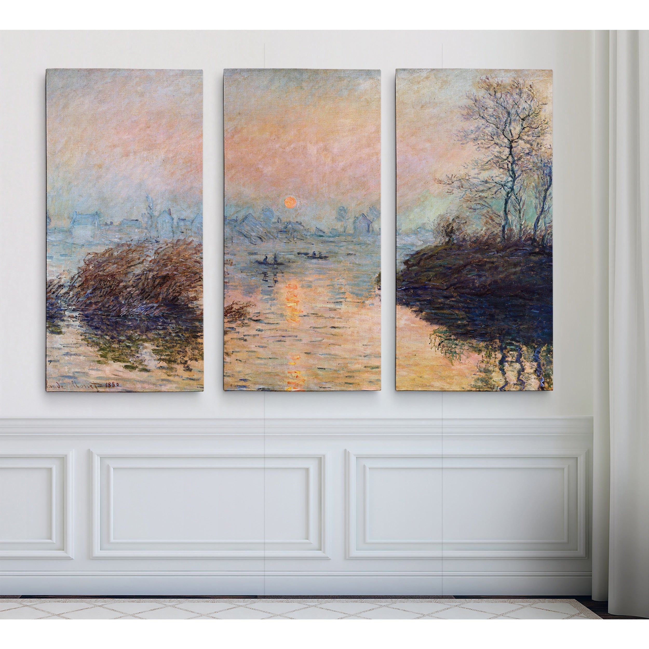 Sunset On The Seine Claude Monet