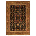 Super Fine Tabriz Hand Knotted New Zealand Wool Black Gold Area Rug 12 X 15