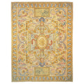 Super Fine Tabriz Hand Knotted New Zealand Wool Cream Area Rug 14 X 20