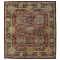 Super Lavar Hand Knotted New Zealand Wool Maroon Area Rug 3 X 8