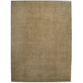 Super Tibetan Hand Knotted Wool Bamboo Silk Beige Area Rug