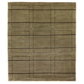 Super Tibetan Hand Knotted Wool Bamboo Silk Beige Area Rug 96 X 126