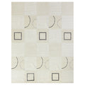 Super Tibetan Hand Knotted Wool Bamboo Silk Ivory Area Rug 8 X 10