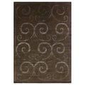 Super Tibetan Hand Knotted Wool Bamboo Silk Light Chocolate Area Rug 9 X 12