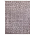 Super Tibetan Hand Knotted Wool Bamboo Silk Silver Gray Area Rug 12 X 15