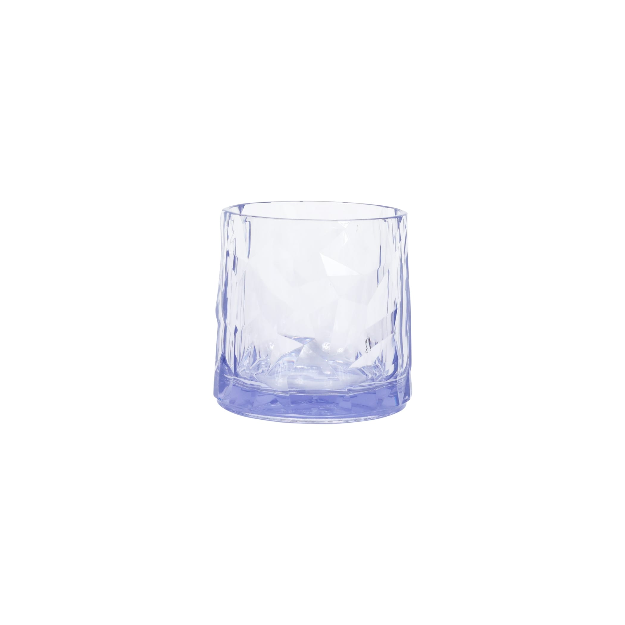 Superglass Blue Polycarbonate Low Ball