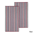 Superior 100 Cotton Stitch Stripe Textured Oversized Beach Towel Set Of 2