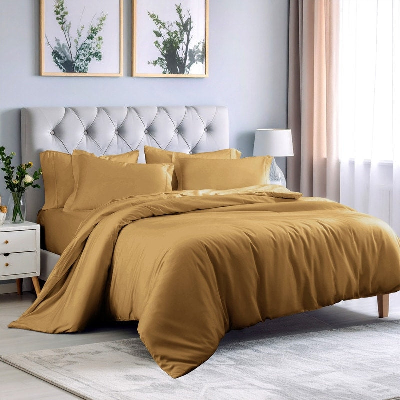 Superior 300 Thread Count Rayon From Bamboo 3 Piece Duvet Cover Set