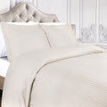 Superior 400 Thread Count Stripe Cotton Sateen Duvet Cover Set