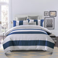 Superior Addison 300 Thread Count Embroidered Cotton Duvet Cover Set