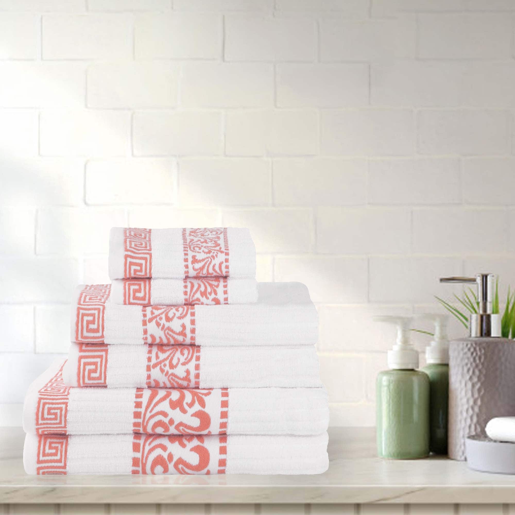Superior Athens 100 Percent Cotton 6 Piece Towel Set