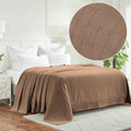 Superior All Season Luxurious 100 Percent Cotton Basket Weave Blanket