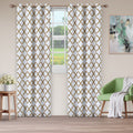 Superior Bohemian Trellis Blackout Grommet Curtain Panel Pair