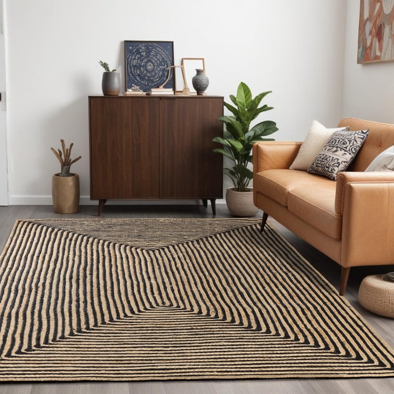 Miranda Haus Sonoma Braided Jute Indoor Round Area Rug
