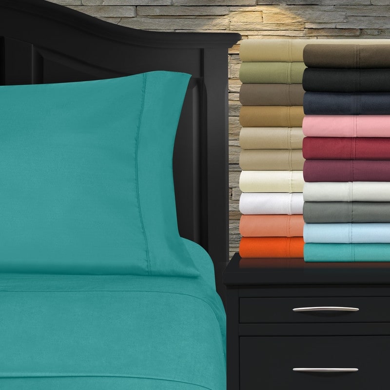 Superior Infinity Wrinkle Resistant Brushed Microfiber Embroidered Sheet Set