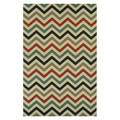 Superior Designer Chevron Indoor Outdoor Area Rug Collection 5 X 8 Multi Color 5 X 8