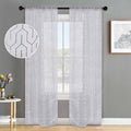 Miranda Haus Elegant Cormac Printed Sheer Grommet Curtain Panels