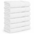 Ample Decor Premium Cotton Extra Absorbent 6 Pcs Hand Towel Set 18 X 28 Inch