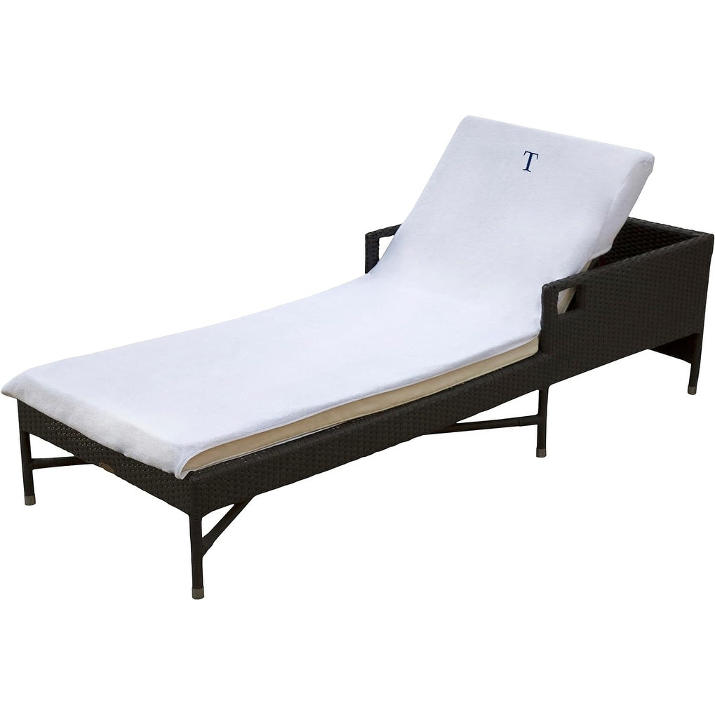 Superior 100 Cotton Monogrammed Super Absorbent Chaise Lounge Chair Cover 32 X 102