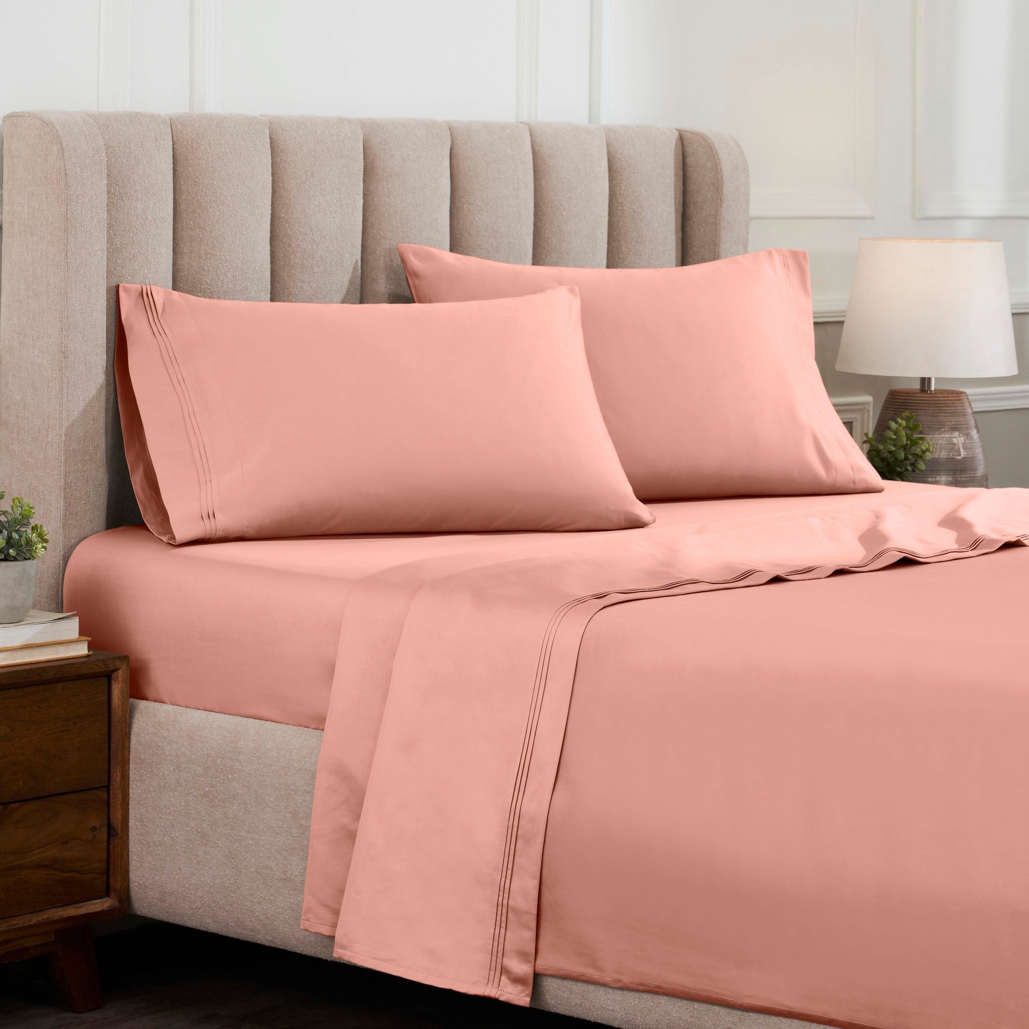 Superior Egyptian Cotton 1500 Thread Count Solid Deep Pocket Sheet Set