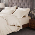 Superior Egyptian Cotton 400 Thread Count Solid Sateen Duvet Cover Set