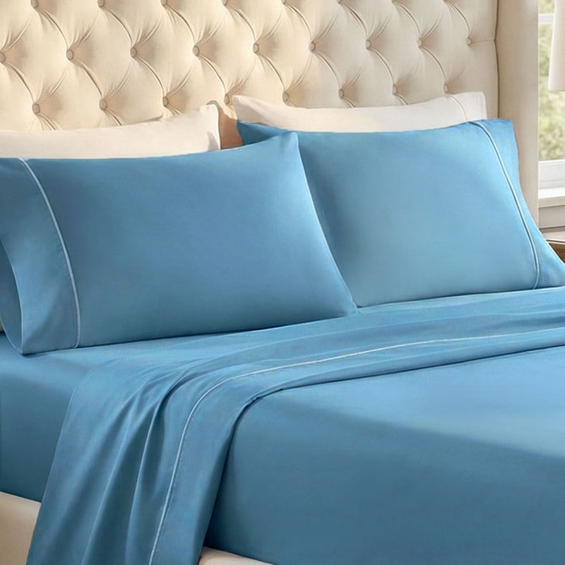 Superior 650 Thread Count Stripe Cotton Sateen Pillowcases Set Of 2